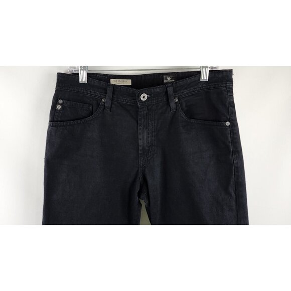 Adriano Goldschmied AG Jeans Mens 32x30 Black The Protege Straight Leg USA - Picture 2 of 10